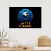 Happy Halloween Haunted Tree Poster (Keuken)