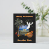 Happy Halloween Hawaiian Style Briefkaart (Staand voorkant)