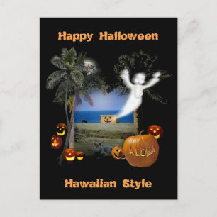 Happy Halloween Hawaiian Style Briefkaart