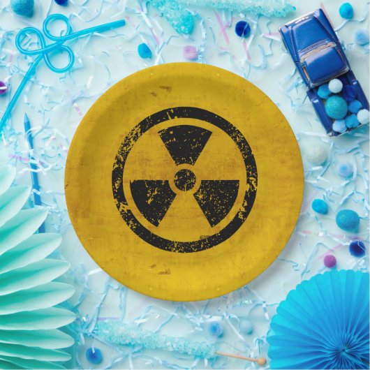 Happy Halloween Hazard Radiation Warning Papieren Bordje (Feest)