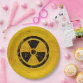 Happy Halloween Hazard Radiation Warning Papieren Bordje (Feest)