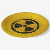 Happy Halloween Hazard Radiation Warning Papieren Bordje (Gekanteld)