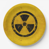 Happy Halloween Hazard Radiation Warning Papieren Bordje (Voorkant)