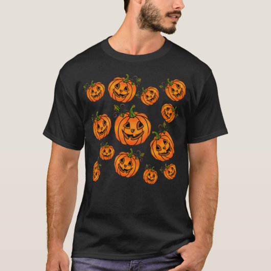 Happy Halloween | hefboom-o-lantaarn | pompoen T-shirt (Voorkant)