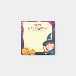Happy Halloween heks 3 x 3 inch Post-it® notes