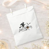 Happy Halloween-heks en vleermuizen Bedankzakje (Geknipt)