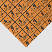 Happy Halloween-heks en vleermuizen Tissuepapier (Detail)