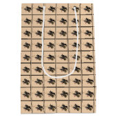 Happy Halloween-heks Medium Cadeauzakje (Achterkant)