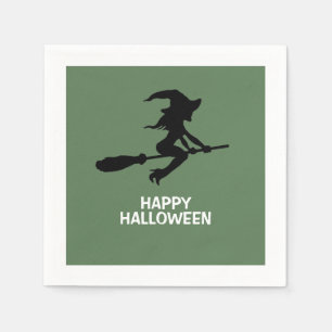 Happy Halloween, heks on Broomstick Servet