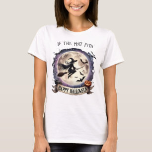 Happy Halloween-heks op Broom T-shirt