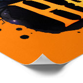 Happy Halloween - Heks op vliegende Broom Poster (Hoek)