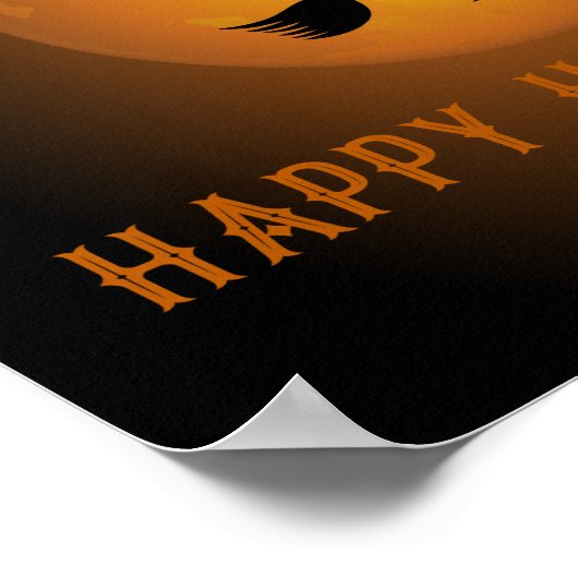 Happy Halloween-heks Poster (Hoek)