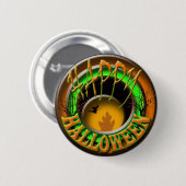 Happy Halloween-heks Ronde Button 5,7 Cm (Voorkant /achterkant)