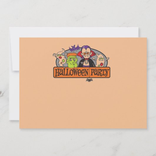 Happy Halloween-heks, vleermuizen en pompoenen Kaart (Achterkant)