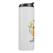 Happy Halloween - Heks Zwart Kat Thermosbeker (Gedraaid links)