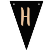 Happy Halloween-heks zwarte en perzikbanner Vlaggetjes (Tweede vlag)