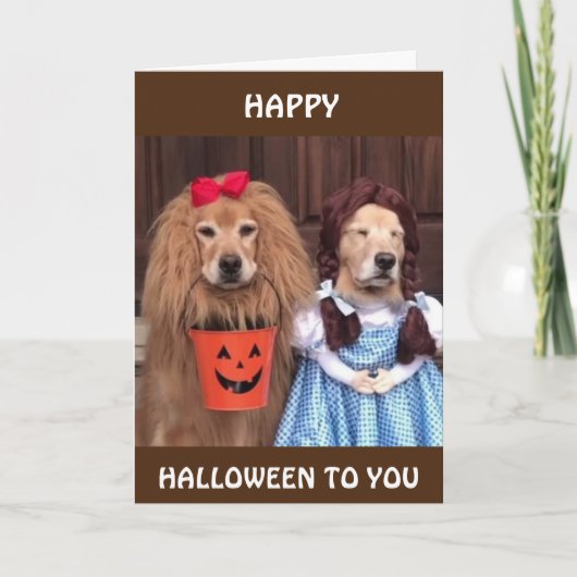 **HAPPY HALLOWEEN** HELEMAAL VERKLEED VOOR "JIJ" KAART (Voorkant)