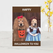**HAPPY HALLOWEEN** HELEMAAL VERKLEED VOOR "JIJ" KAART (Gele Bloem)
