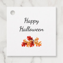 Happy Halloween Herfst bladeren elegant blad Bedankjes Labels