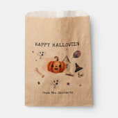 Happy Halloween Herfst Family Party Skull Bedankzakje (Voorkant)