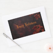 Happy Halloween herfst gebladerte Rechthoekige Sticker (Envelop)