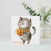 Happy Halloween Holiday Card Feestdagenkaart (Staand voorkant)