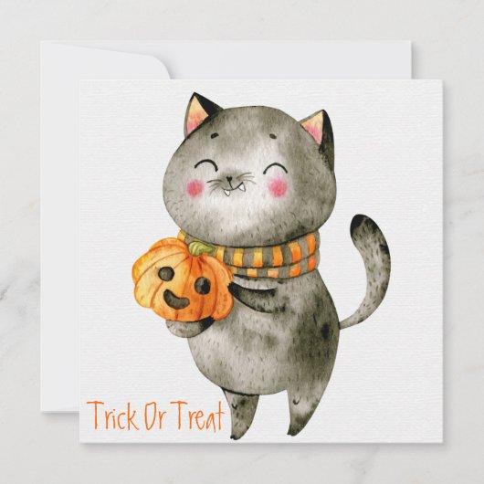 Happy Halloween Holiday Card Feestdagenkaart (Voorkant)