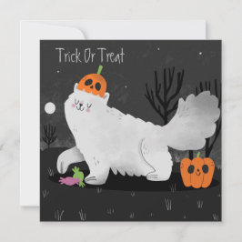 Happy Halloween Holiday Card Feestdagenkaart