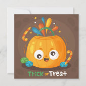 Happy Halloween Holiday Card Feestdagenkaart (Voorkant)
