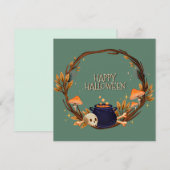 Happy Halloween Holiday Card Feestdagenkaart (Voorkant / Achterkant)