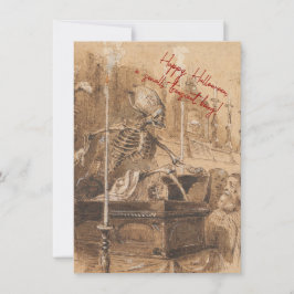 Happy Halloween Holiday Card Feestdagenkaart