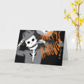 Happy Halloween Holiday Card Kaart (Gele Bloem)