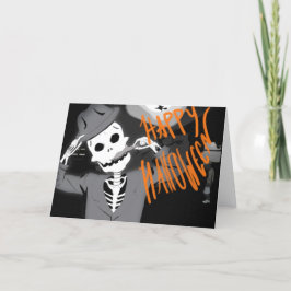 Happy Halloween Holiday Card Kaart