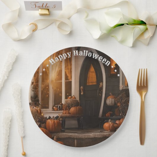 Happy Halloween Home Collectie Papieren Bordje (Huwelijk)