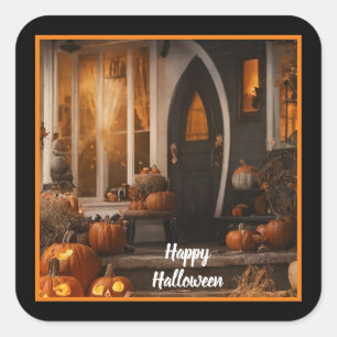 Happy Halloween Home Collectie Vierkante Sticker