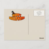 Happy Halloween-honden in pompoen Briefkaart (Achterkant)