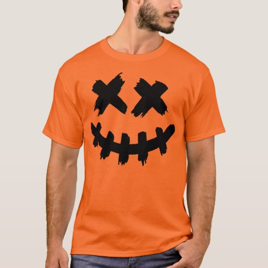 Happy Halloween Horror Face T-shirt (Voorkant)