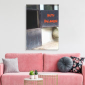 Happy Halloween Horse Stable door Riding School Canvas Afdruk (Insitu (Woonkamer))