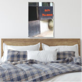 Happy Halloween Horse Stable door Riding School Canvas Afdruk (Insitu (Slaapkamer))
