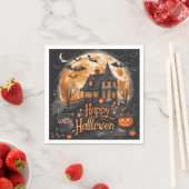 Happy Halloween House Schattige & feestelijk Hallo Servet (Insitu)