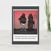 Happy Halloween Humor Wenskaart Kaart (Voorkant)