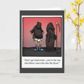 Happy Halloween Humor Wenskaart Kaart (Gele Bloem)