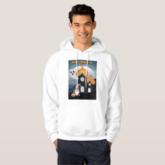 Happy Halloween Hunted House met Gosh Hoodie (Voorkant volledig)