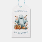 Happy Halloween I Ghost Gift Label Cadeaulabel (Voorkant)