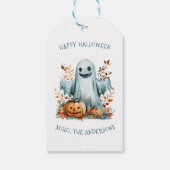 Happy Halloween I Ghost Gift Label Cadeaulabel (Achterkant)