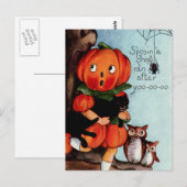 Happy Halloween  illustratie Briefkaart (Voorkant / Achterkant)