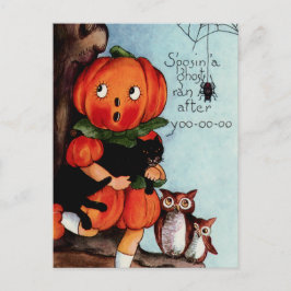Happy Halloween illustratie Briefkaart
