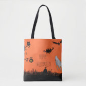 Happy Halloween Illustratie Canvas tas (Voorkant)