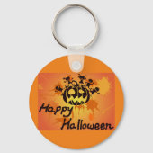 Happy Halloween Illustration Sleutelhanger (Voorkant)
