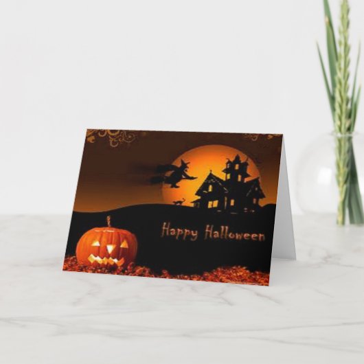 Happy Halloween Invitation Kaarten - Wenskaarten (Voorkant)